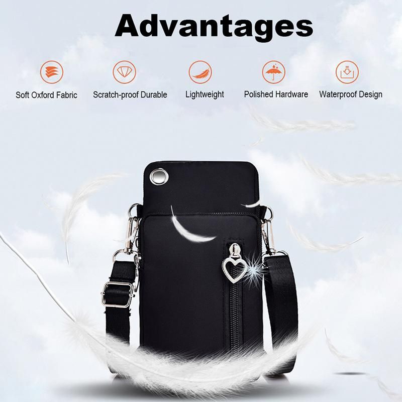 Unisex Women Men Crossbody Bag Waterproof Pocket Mobile Cell Phone Cash Mini Small Pouch Casual Shoulder Bag