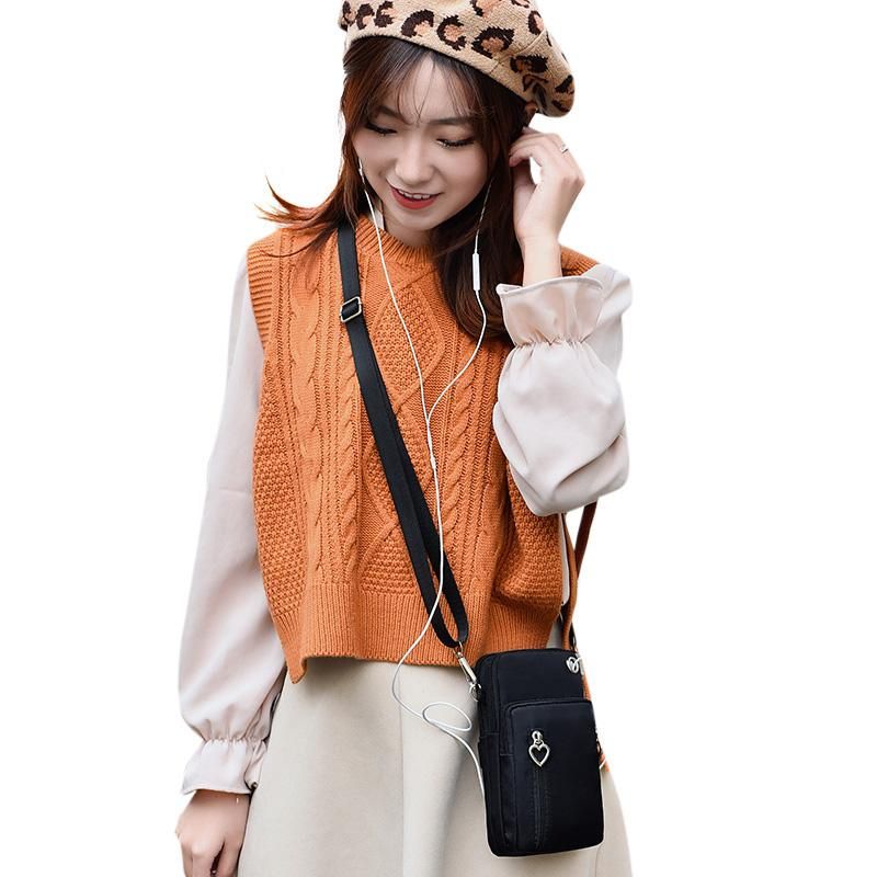 Unisex Women Men Crossbody Bag Waterproof Pocket Mobile Cell Phone Cash Mini Small Pouch Casual Shoulder Bag