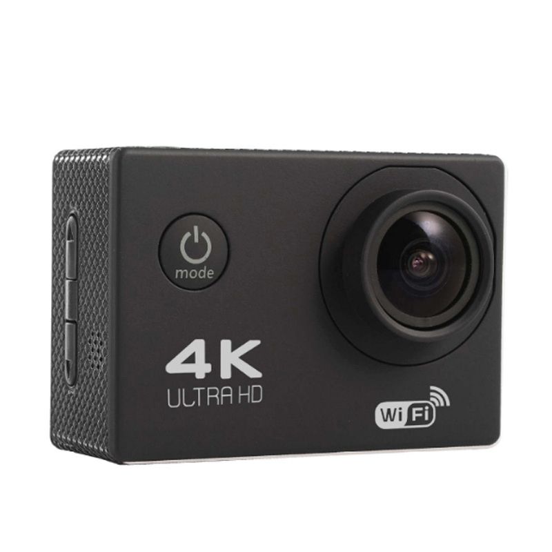 HAMTOD H9A Pro HD 4K WiFi Sport Camera With Remote Control & Waterproof Case, Generalplus 4247, 2.0 Inch LCD Screen, 170 Degree A Wide Angle Lens(Black)