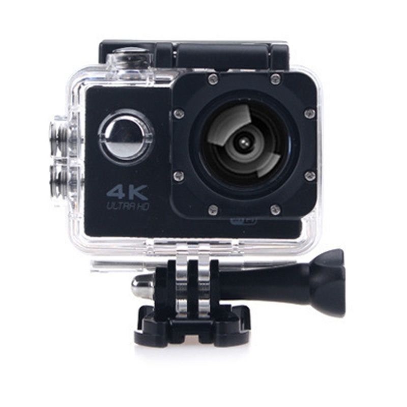 HAMTOD H9A Pro HD 4K WiFi Sport Camera With Remote Control & Waterproof Case, Generalplus 4247, 2.0 Inch LCD Screen, 170 Degree A Wide Angle Lens(Black)