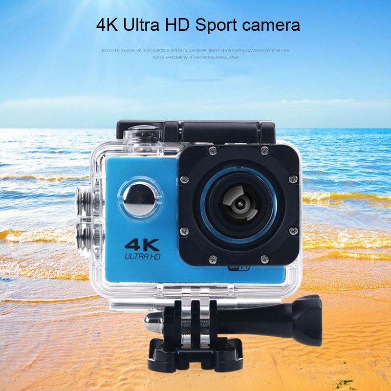 HAMTOD H9A Pro HD 4K WiFi Sport Camera With Remote Control & Waterproof Case, Generalplus 4247, 2.0 Inch LCD Screen, 170 Degree A Wide Angle Lens(Black)