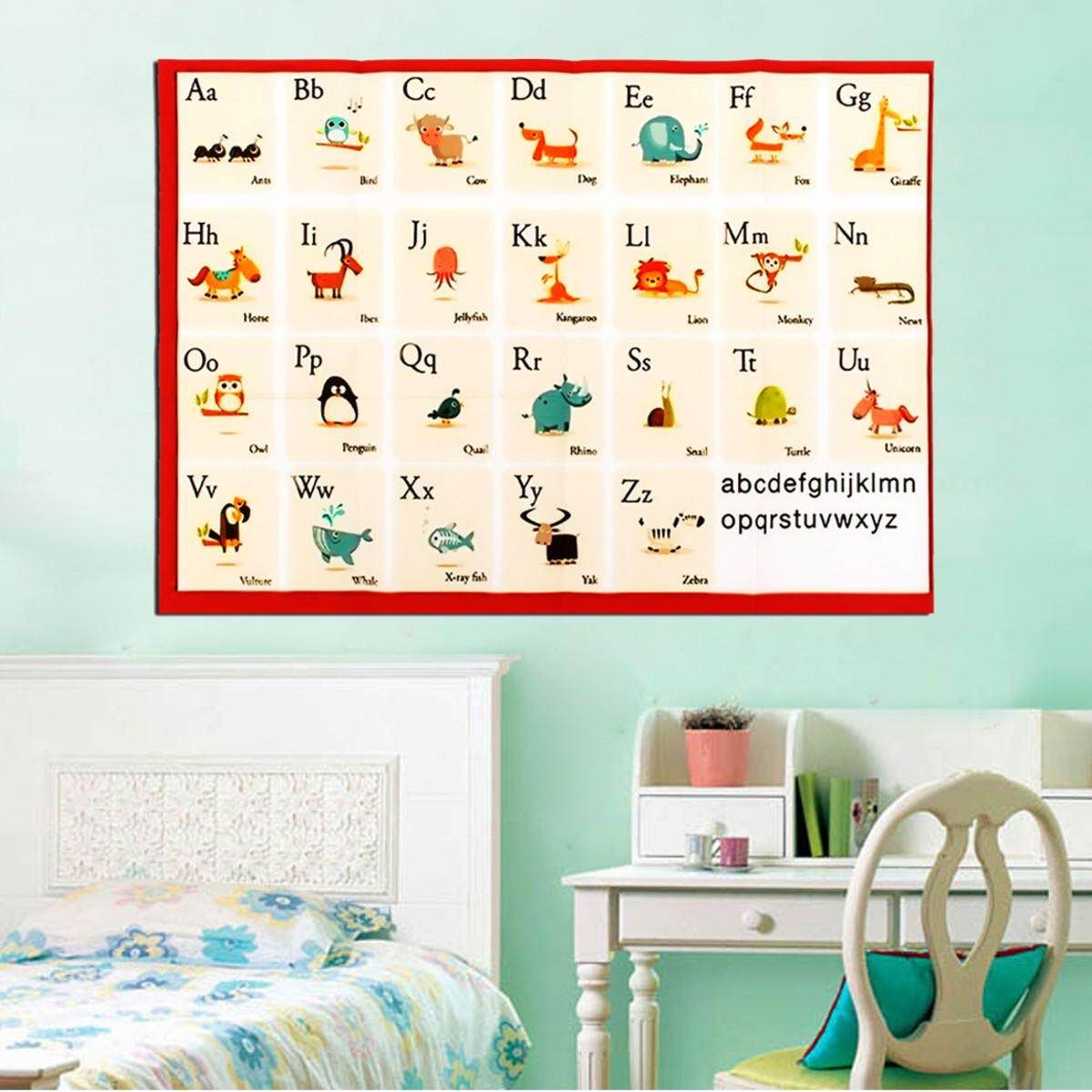 Kids Early Learning Educational Alphabets ABC English Letters Poster 20*14'' USA