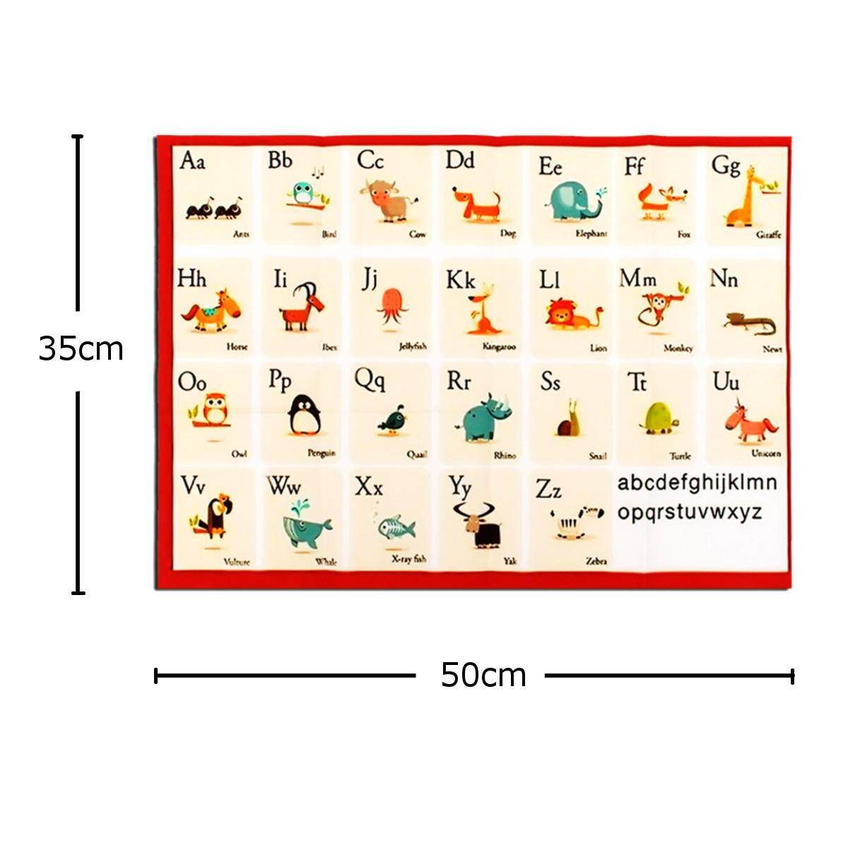 Kids Early Learning Educational Alphabets ABC English Letters Poster 20*14'' USA
