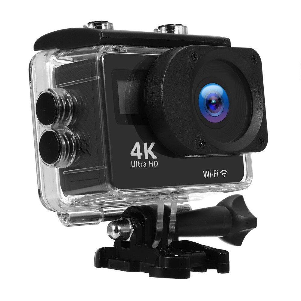 Dual Screen Touch 4K Ultra HD 16MP 2.0'' 170° WiFi Waterproof Sports DV Action Camera Remote Black