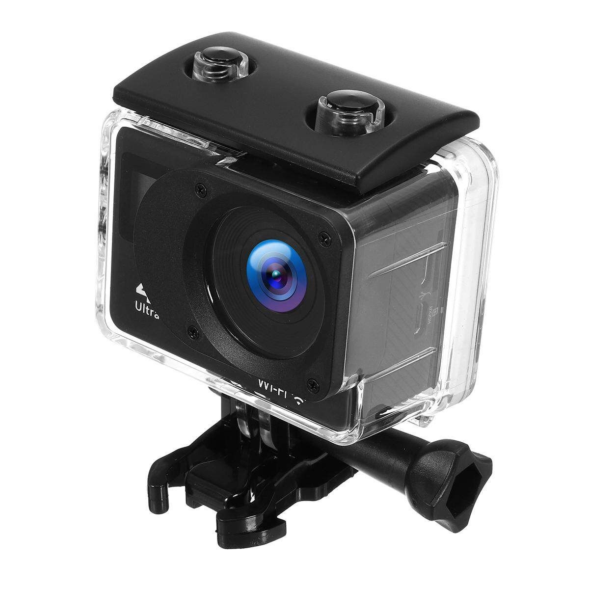 Dual Screen Touch 4K Ultra HD 16MP 2.0'' 170° WiFi Waterproof Sports DV Action Camera Remote Black
