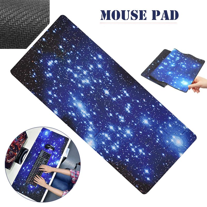 Mouse Pad Blue Gypsophila Pattern 70 * 30 Cm
