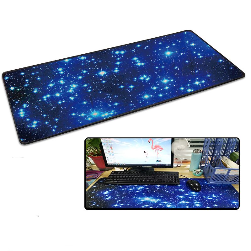Mouse Pad Blue Gypsophila Pattern 70 * 30 Cm