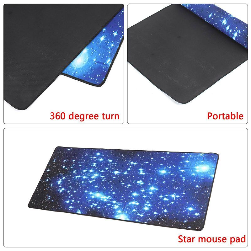 Mouse Pad Blue Gypsophila Pattern 70 * 30 Cm