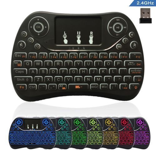 Rechargeable Mini Wireless Keyboard With Touchpad  Backlit
