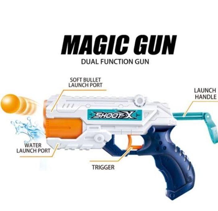 Soft Bullet Water Gun Toy Kit With Balls