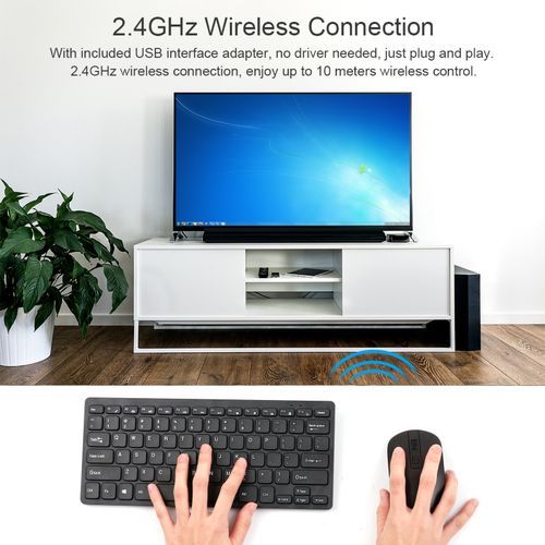 KM901 Keyboard Mouse Combo 2.4G Wireless 78 Key