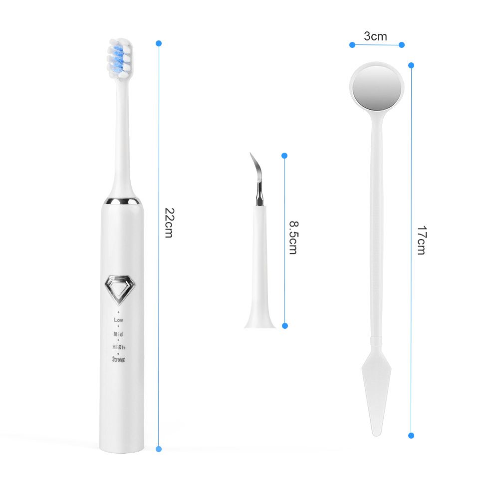 Electric Toothbrushes Whitening With 3 Brush Heads