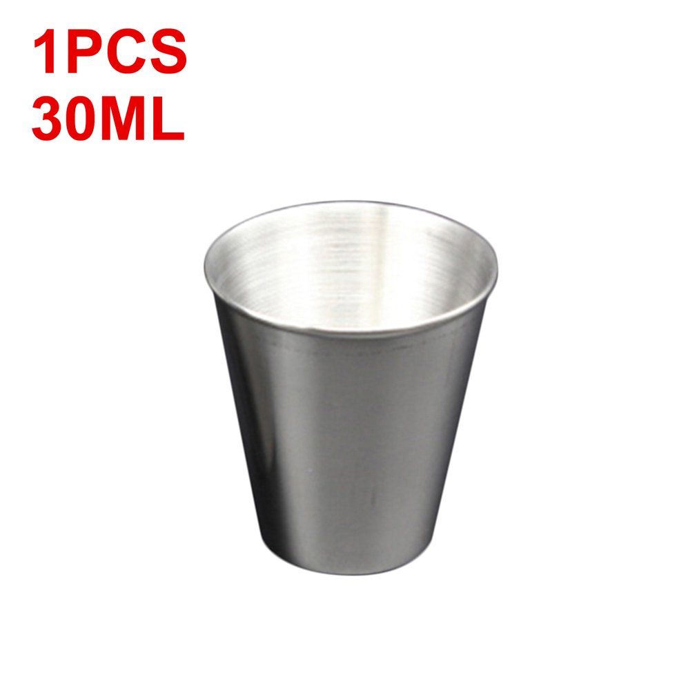 30ML 1PCS Stainless Steel Cover Mug Camping Cups Mug Drinking Coffee Tea