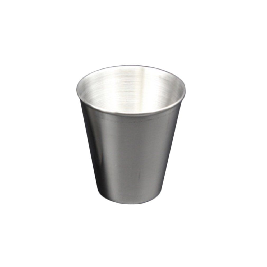 30ML 1PCS Stainless Steel Cover Mug Camping Cups Mug Drinking Coffee Tea