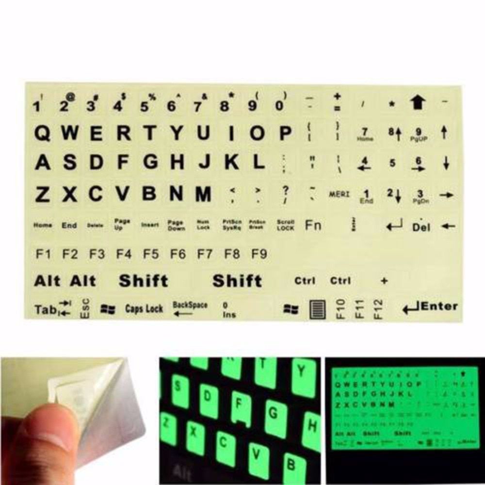 Glow In The Dark Keyboard Light Sticker Wireless Keyboard Backlight