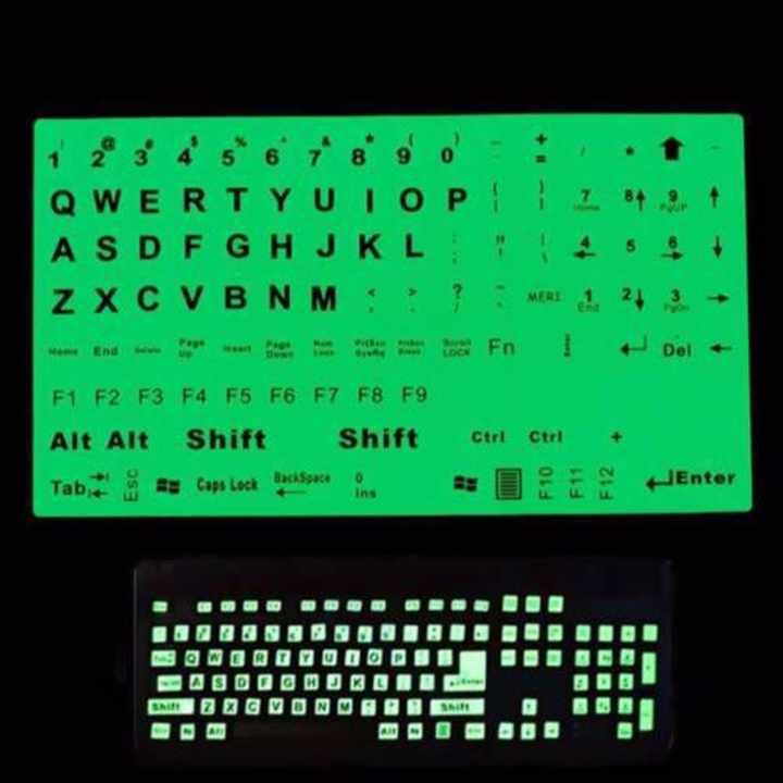 Glow In The Dark Keyboard Light Sticker Wireless Keyboard Backlight