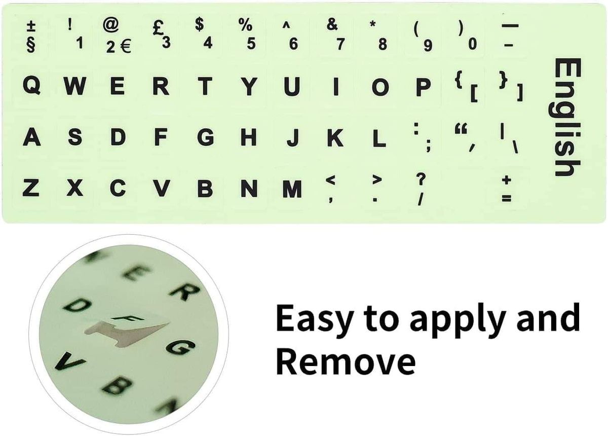 Glow In The Dark Keyboard Light Sticker Wireless Keyboard Backlight
