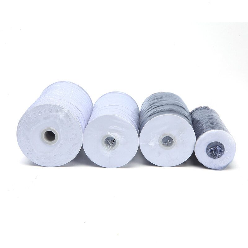 8mm Width Elastic Belt Elastic Clothing Accessories 90 Meters Length White
