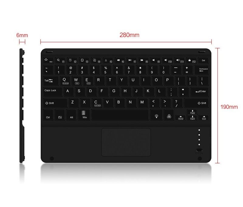 RGB Bluetooth Keyboard For Phones And Tablets.