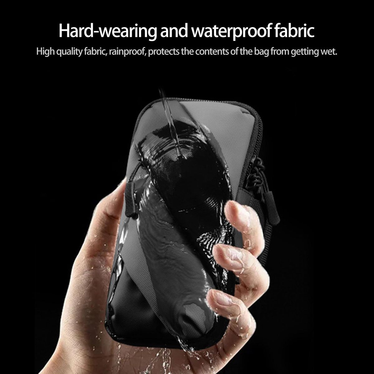 Arm Band Case No Slip Armband Phone Holder Black Gray
