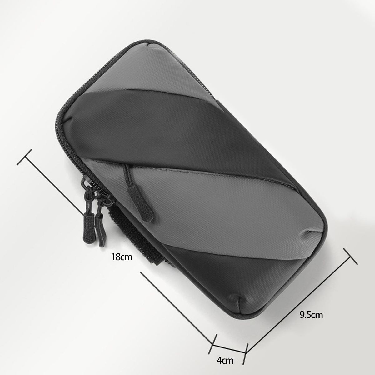 Arm Band Case No Slip Armband Phone Holder Black Gray