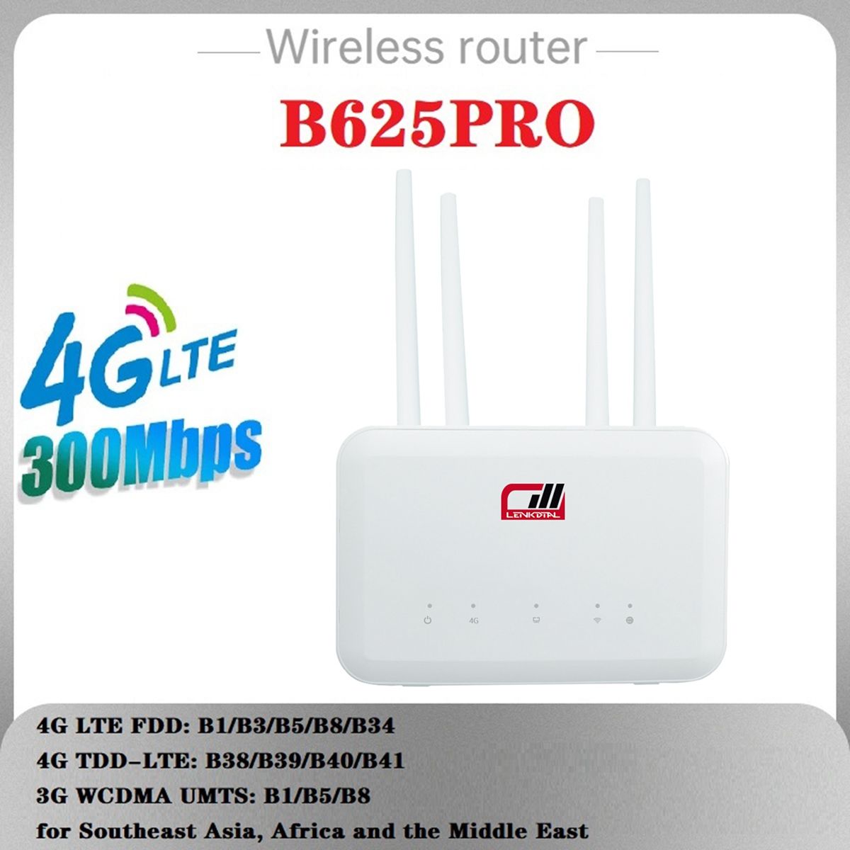 B625PRO 4G Wifi Router 300Mbps with SIM Card Slot US Plug