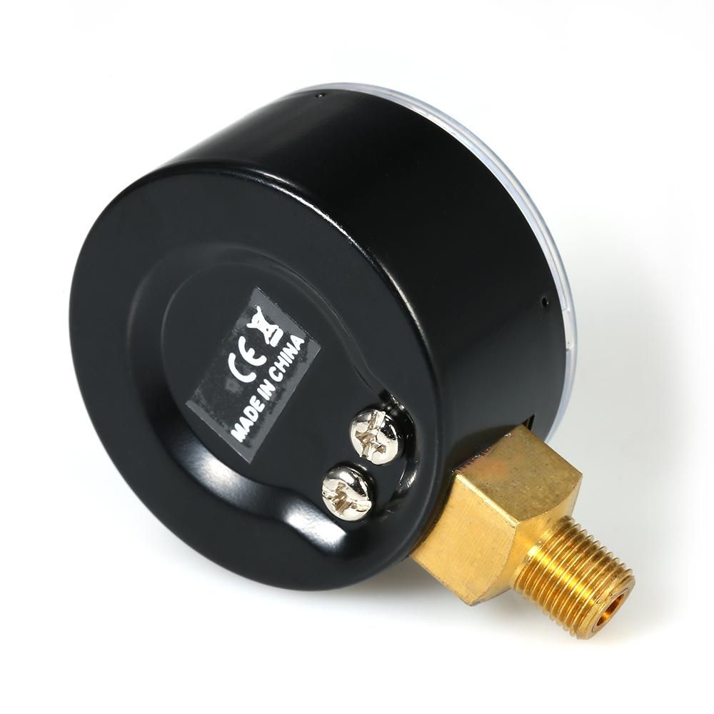 0~160psi 0~11bar Dual Scale Mechanical Pressure Gauge Pool Filter Aquarium Water Air Gas Pressure Gauge Meter 1/8 inch NPT Bottom Mount