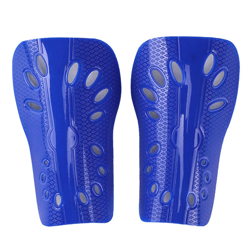 Football Training Shin Leg Guard Soccer Pads Support Protector Blue
