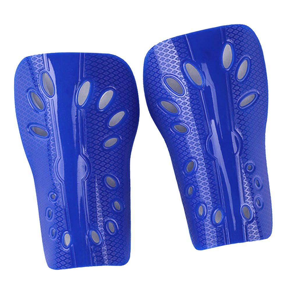 Football Training Shin Leg Guard Soccer Pads Support Protector Blue