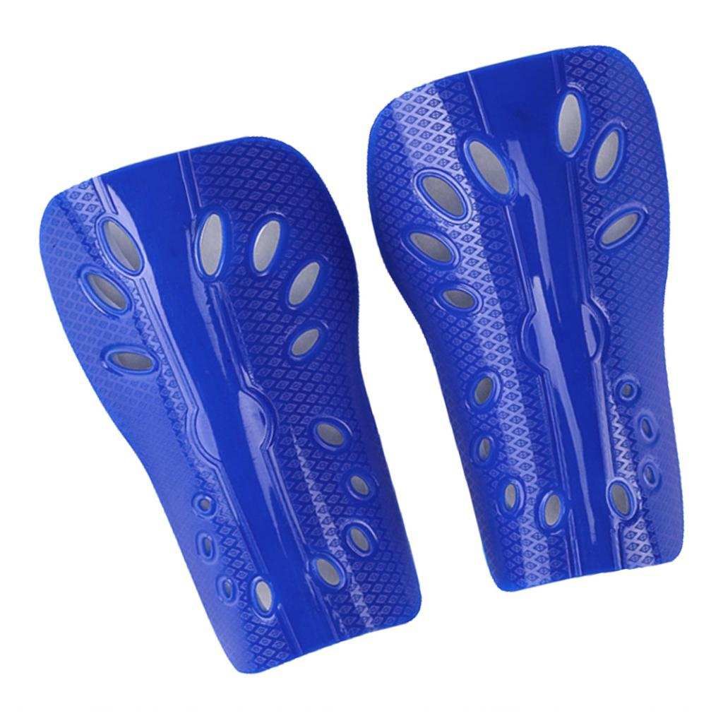 Football Training Shin Leg Guard Soccer Pads Support Protector Blue