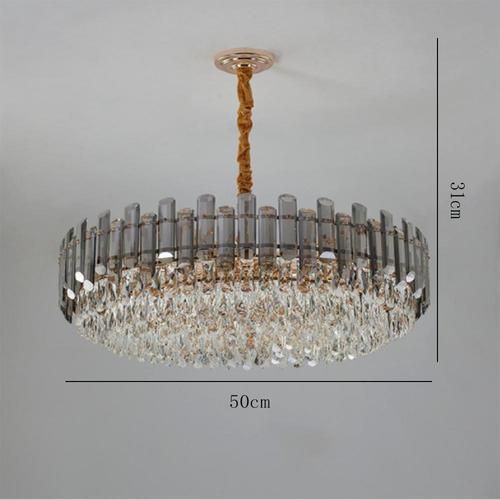 Light Luxury Chandelier, Crystal Living Room Lamp, Atmospheric Fashion Restaurant Bedroom Lamp, New Lamp
