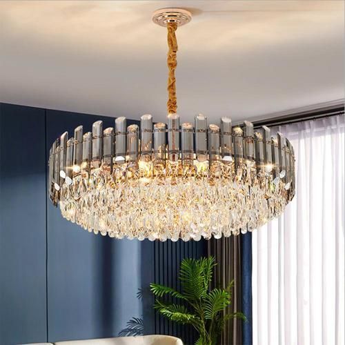 Light Luxury Chandelier, Crystal Living Room Lamp, Atmospheric Fashion Restaurant Bedroom Lamp, New Lamp