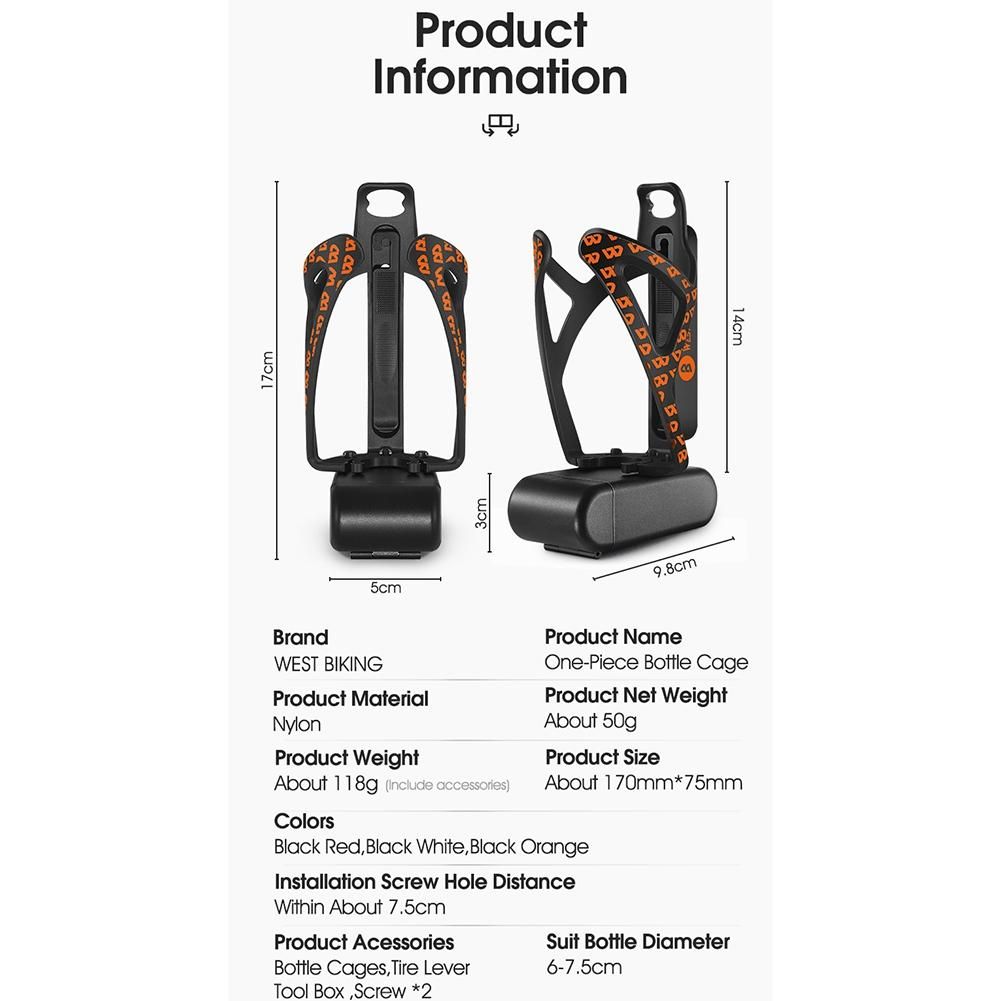 WEST BIKING Nylon Water Bottle Holder with Tire