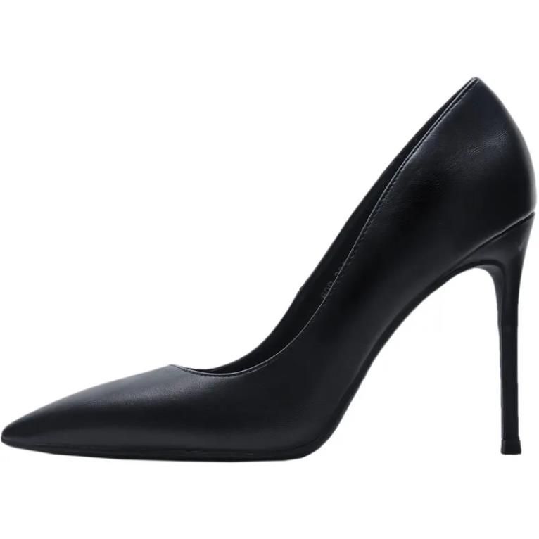 Ladies Shallow Heels Wedding Pumps Dress Party Shoes Black