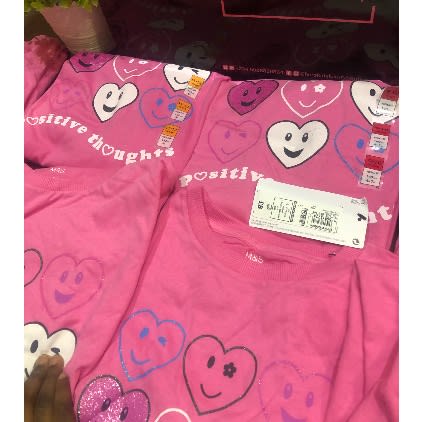 Pure Cotton Love Heart Print T-shirt
