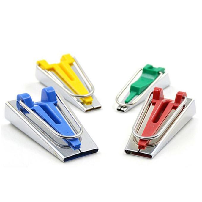 1 Set Fabric Bias Binding Tape Maker Kit Awl Binder Foot Sewing