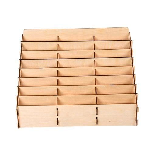 DIY Wooden Model Modular Stand Storage Rack DIY Art