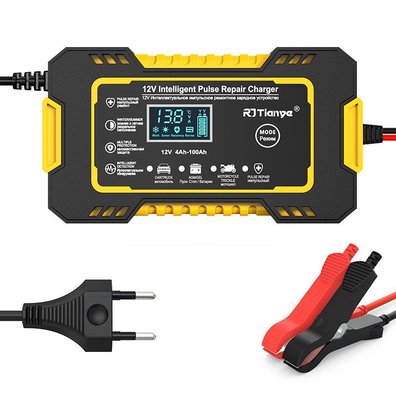 12V 6A Fully-Automatic Smart Car Battery Charger
