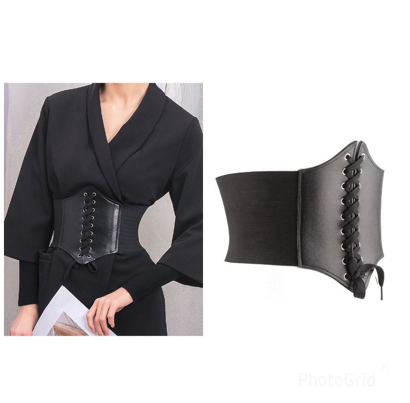LEATHER CORSET BUSTIER ELASTIC FASHION WAIST BELT