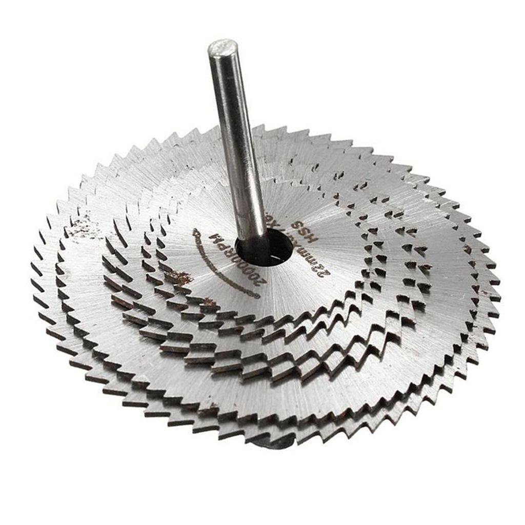 6Pcs/Set HSS Mini Circular Saw  Plastics/Nonferrous Metal