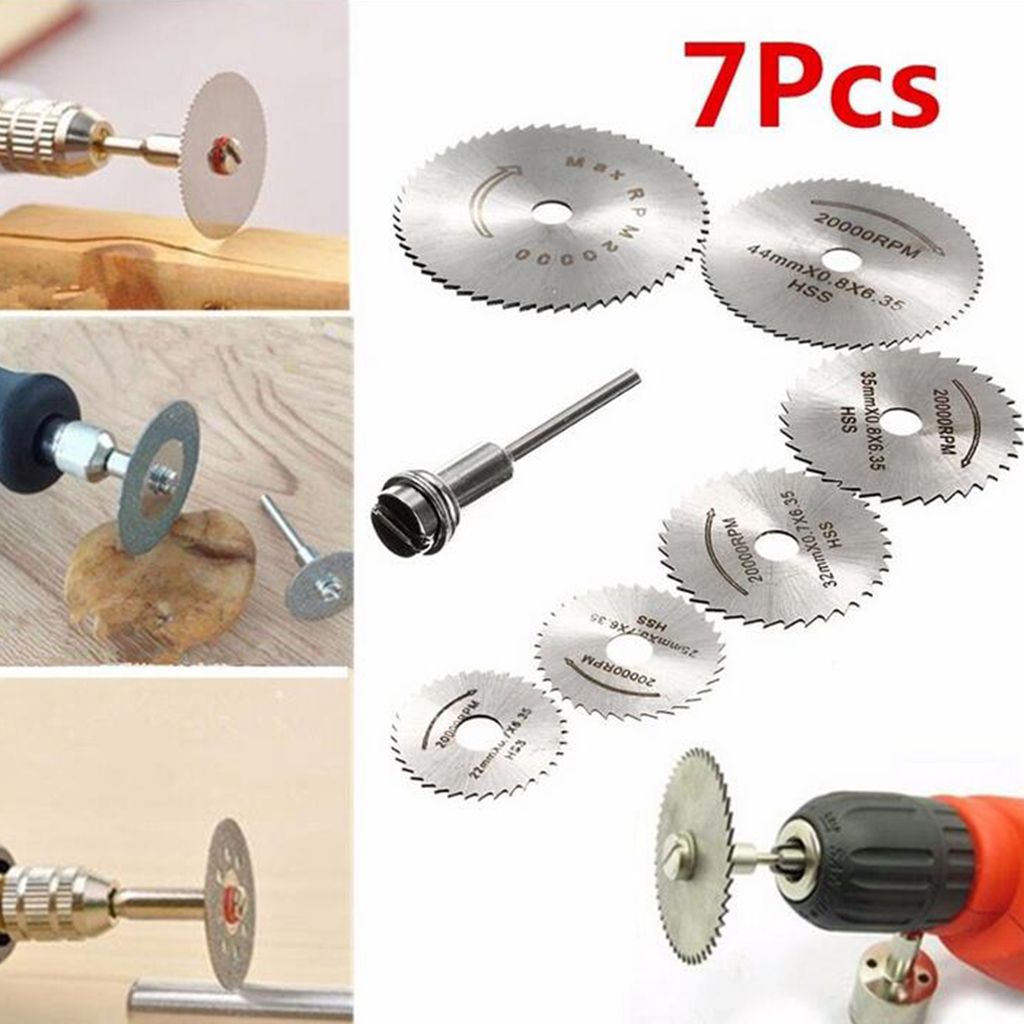 6Pcs/Set HSS Mini Circular Saw  Plastics/Nonferrous Metal