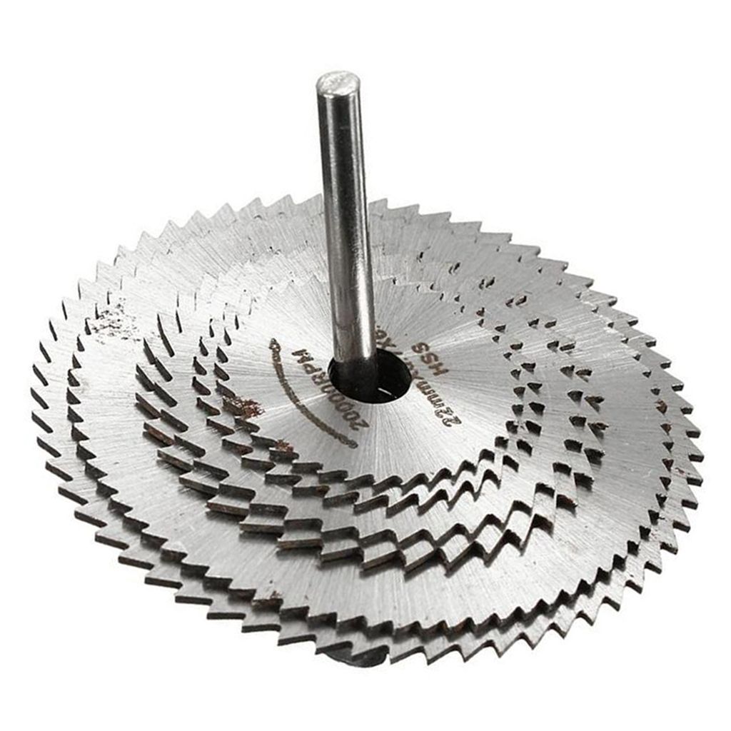 6Pcs/Set HSS Mini Circular Saw  Plastics/Nonferrous Metal