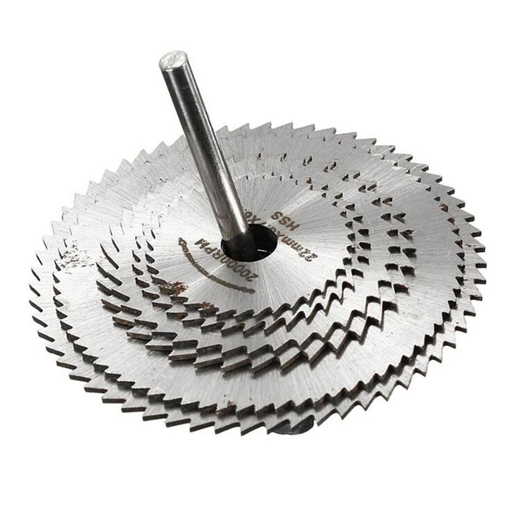 6Pcs/Set HSS Mini Circular Saw  Plastics/Nonferrous Metal