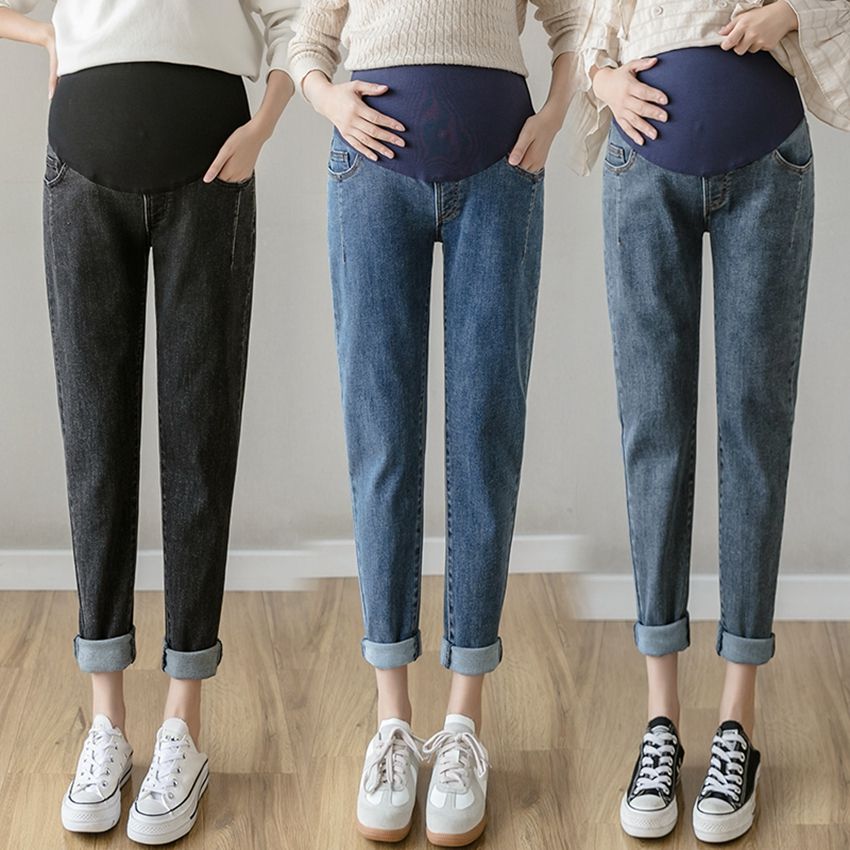 Jeans Women 2021 High Waist Loose Straight Wide Leg Harcarrot Autumn