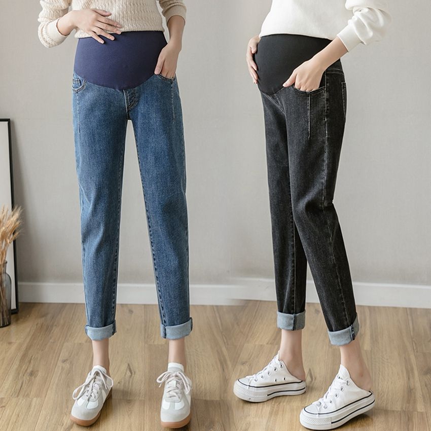 Jeans Women 2021 High Waist Loose Straight Wide Leg Harcarrot Autumn