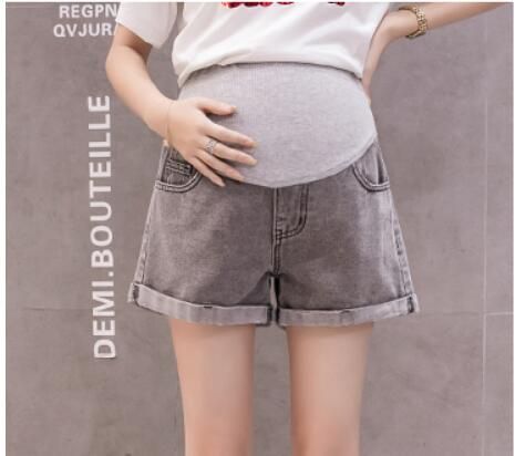 Maternity New Hole Short Pants Pregnancy Safety Shorts Pregnant Jeans Shorts