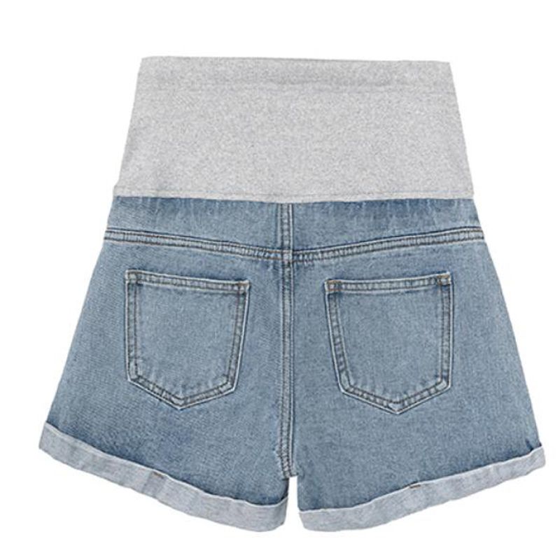 Maternity New Hole Short Pants Pregnancy Safety Shorts Pregnant Jeans Shorts