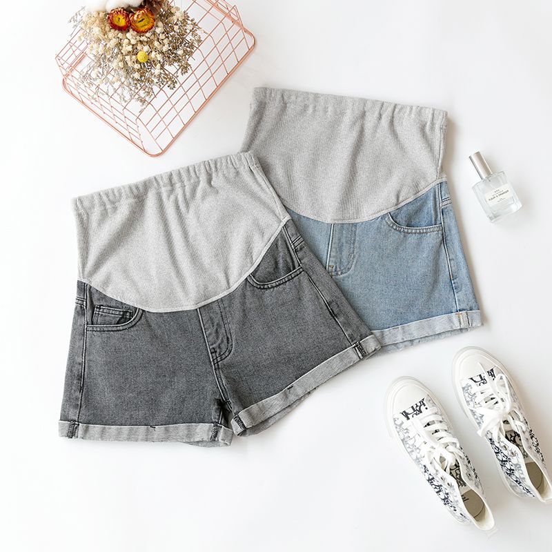 Maternity New Hole Short Pants Pregnancy Safety Shorts Pregnant Jeans Shorts