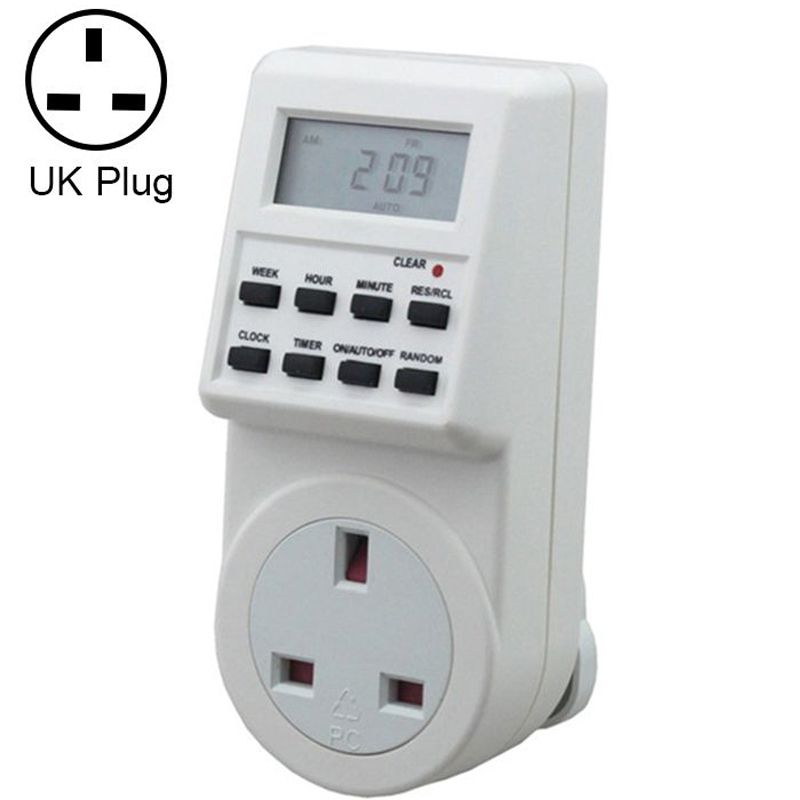 British Standard Smart Timer Switch Socket Timer