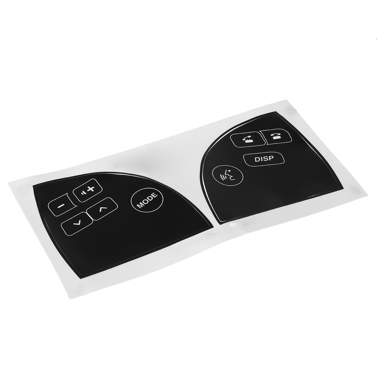1PCS Matte Black Steering Wheel Button Repair Decals Stickers For Lexus ES350 2007-2012